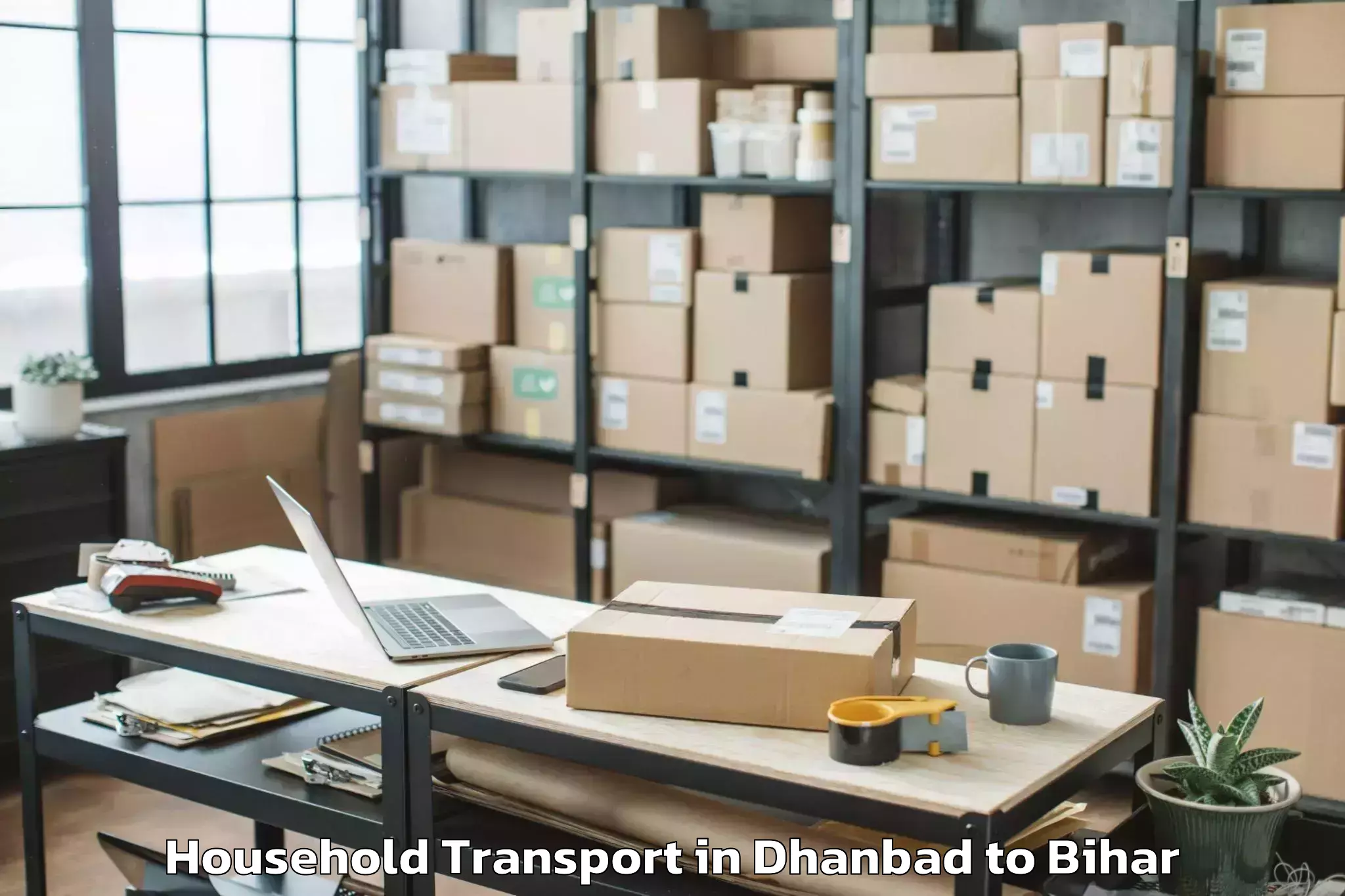 Book Dhanbad to Hisua Household Transport Online